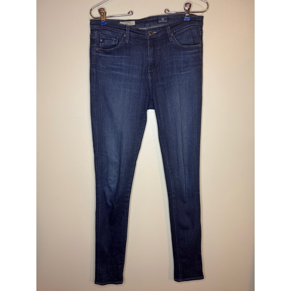 AG Adriano Goldschmied The Middi Mid Rise Legging Jeans Dark Wash 27R